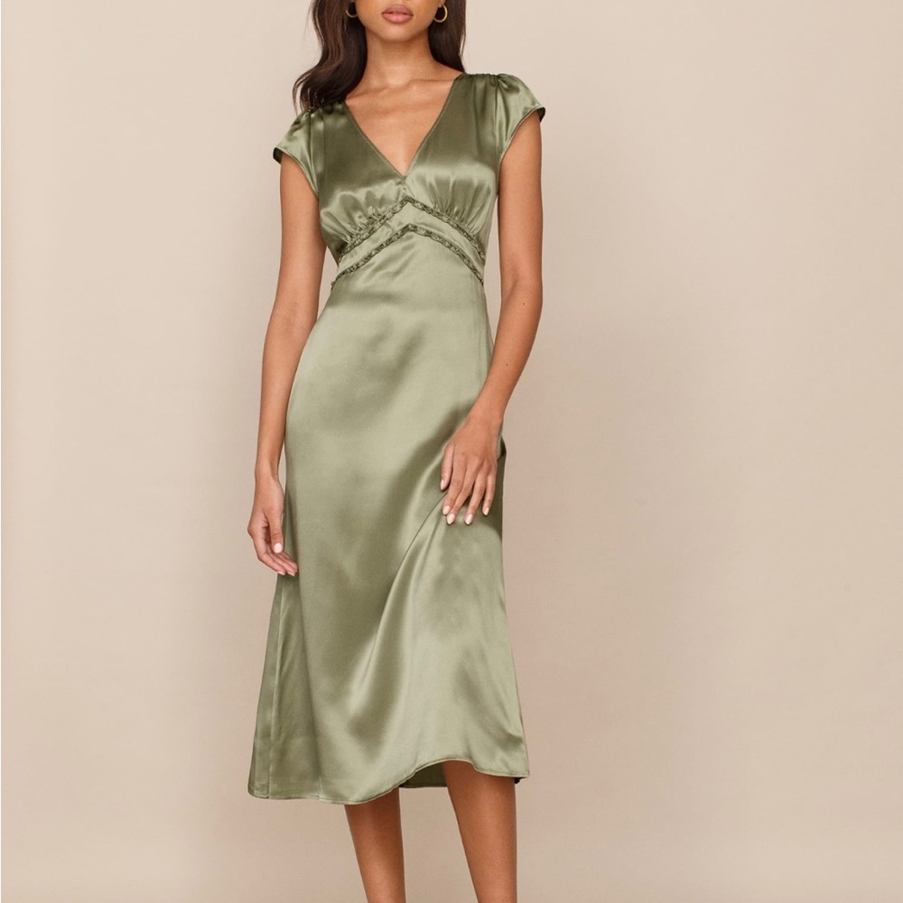 NWT reformation Kaye silk dress size 0